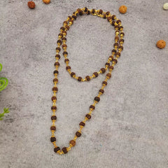 Authentic 5 Mukhi Rudraksha Mala - Spiritual & Healing Necklace