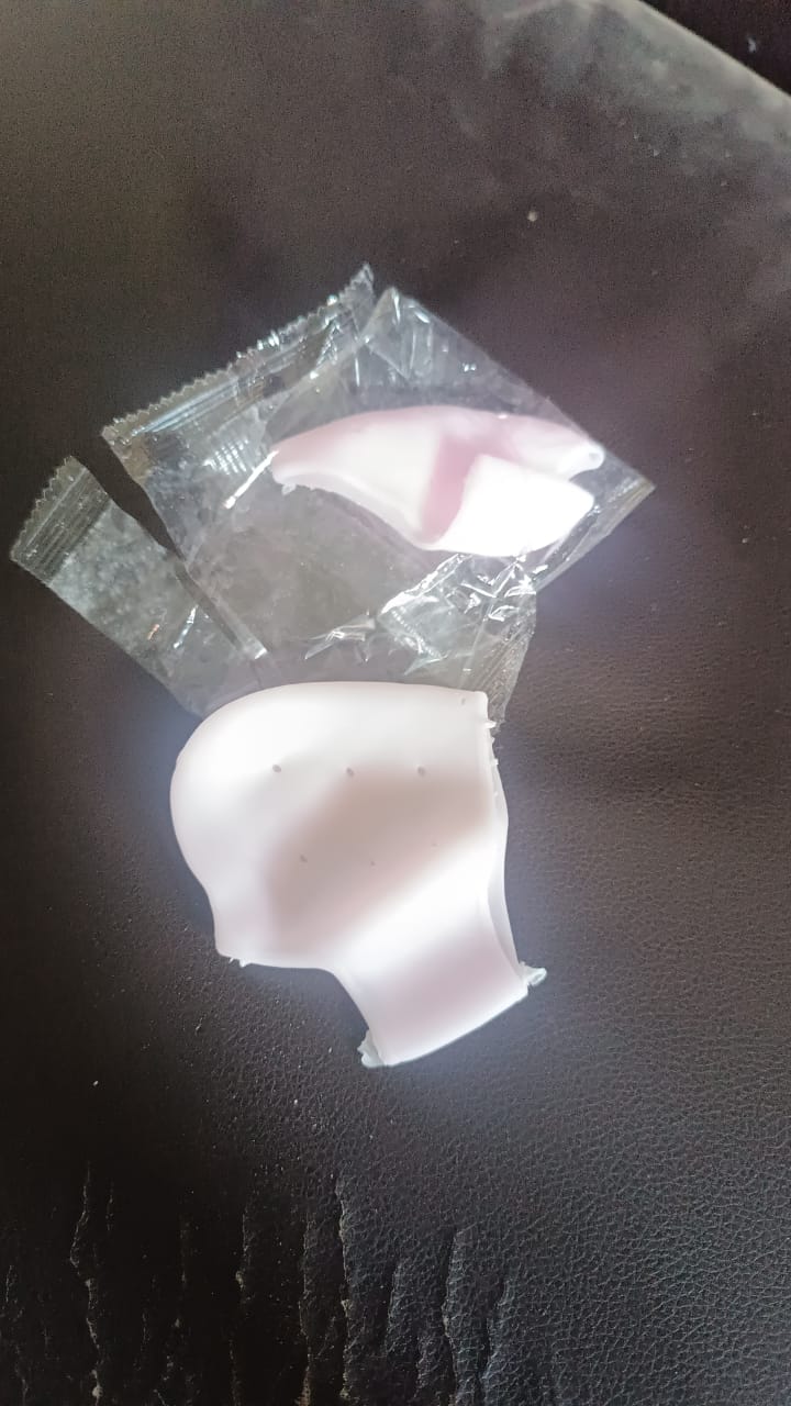 Kid Silicone Heel Protector side view