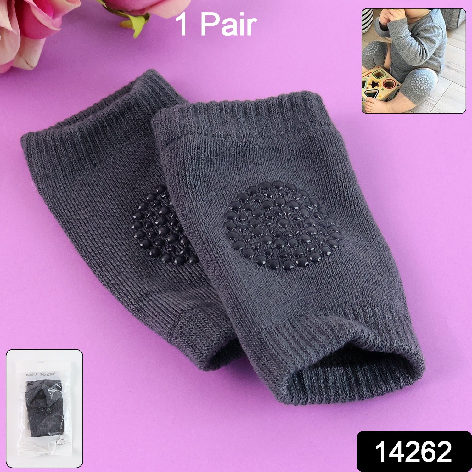 Dark grey toddler wool leg sleeves