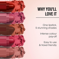 OG Beauty 5-in1 Sensational Lipstick (7.5 GM)
