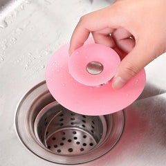 Silicone sink cover with strainer function