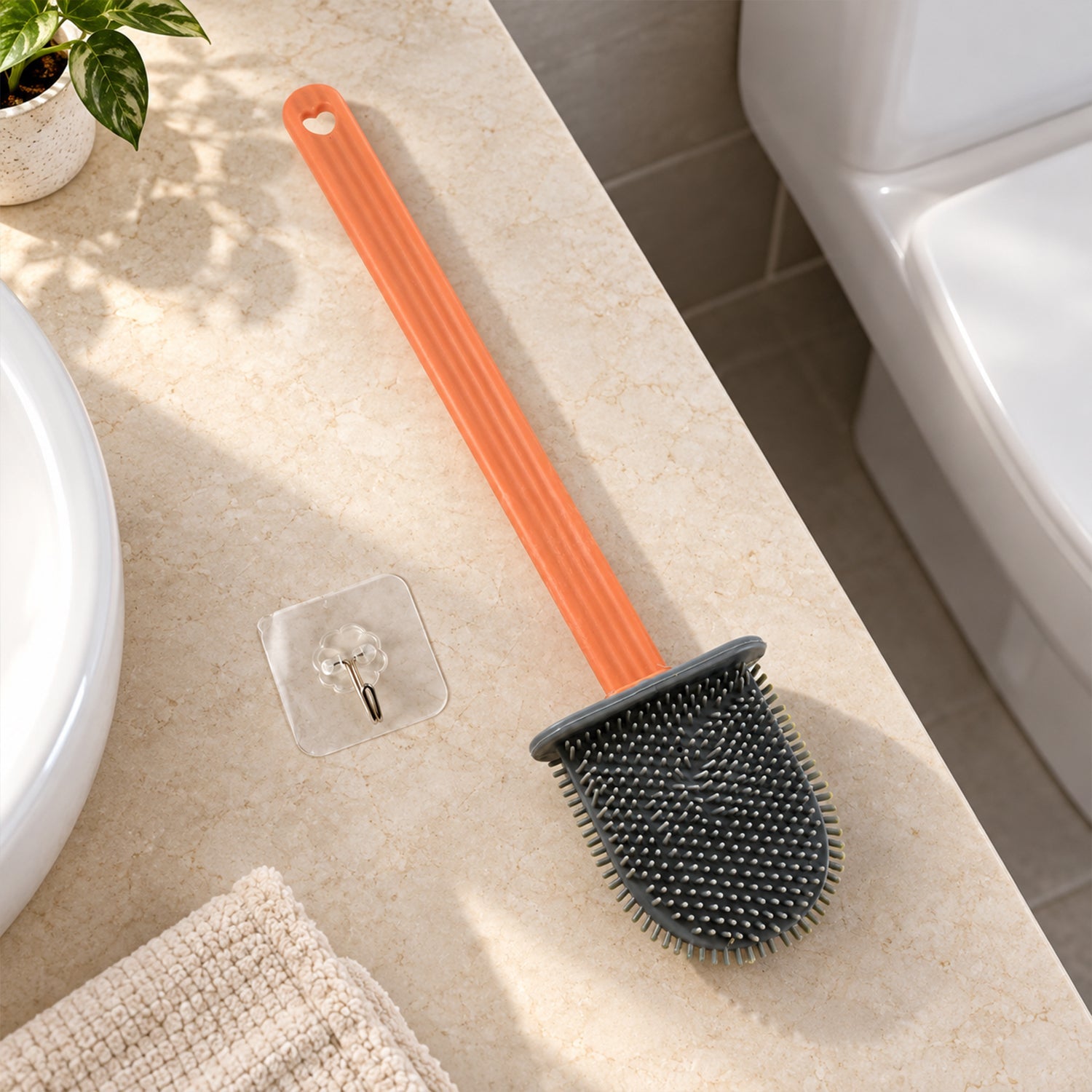 Black Bristle Toilet Brush