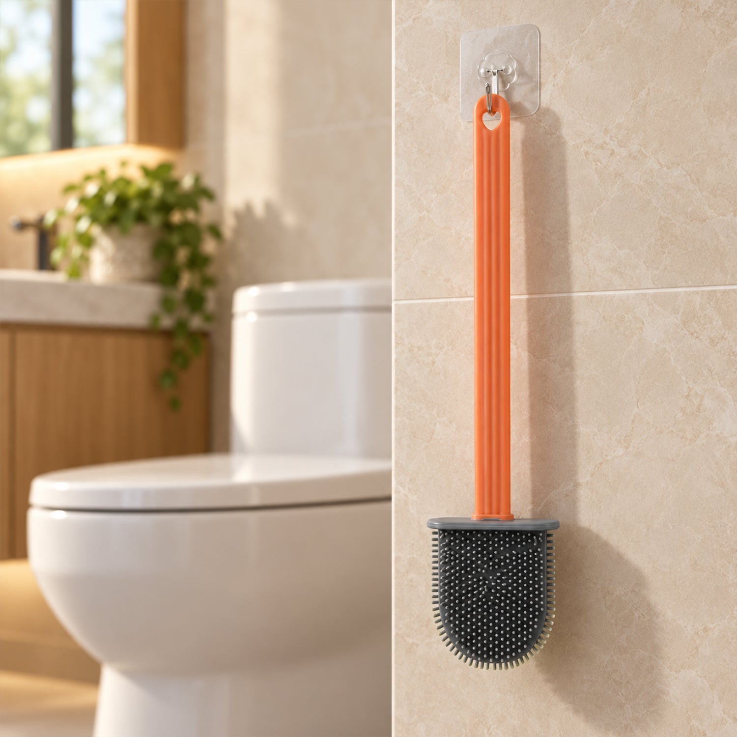 Wall Hook Toilet Scrubber
