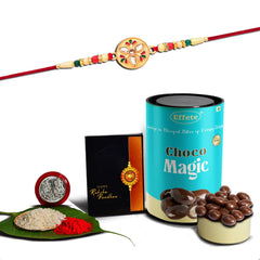 (K1_508_CM) Rakhi Combo with Chocolate Magic, Rakhi & Chocolate for brother, Rakhi with chocolate, rakhi with gift, Rakhi Combo, Set of 1 Rakhi, Chocolate