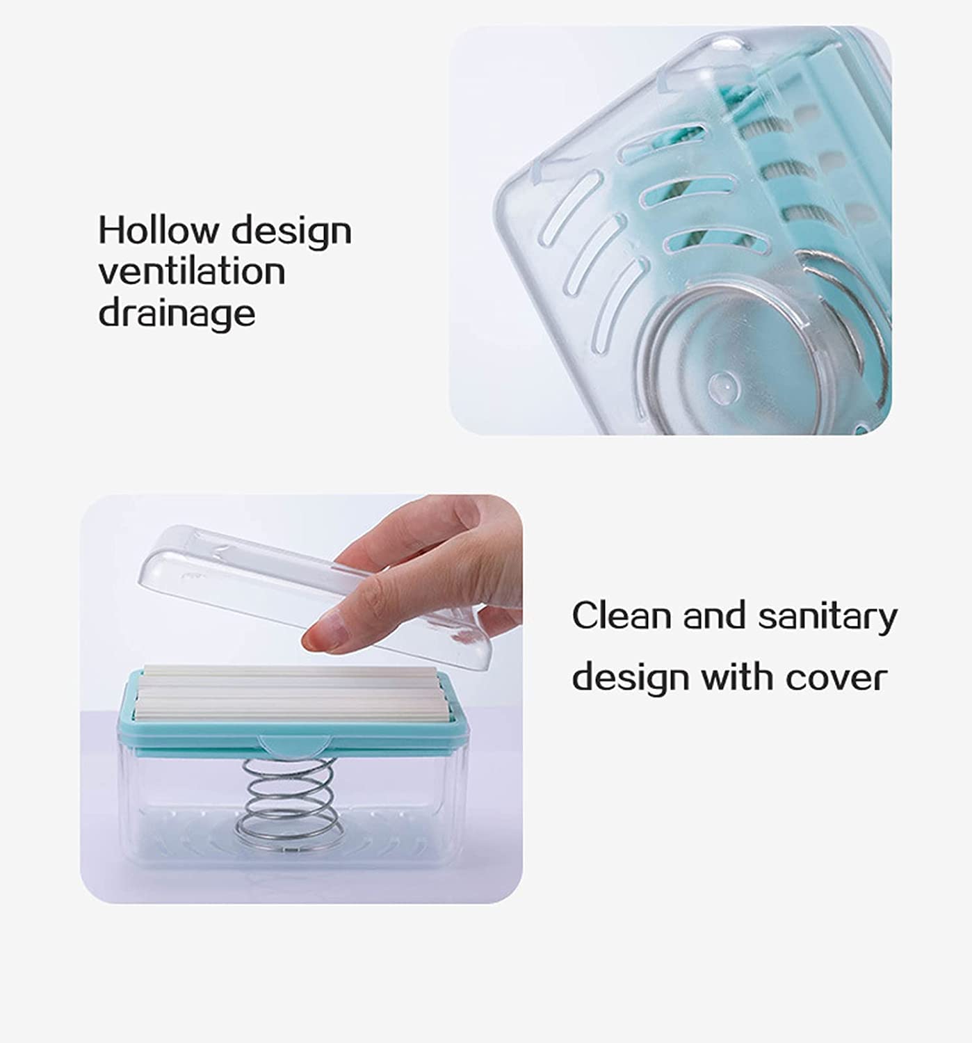 Compact soap holder with roller for easy lathering