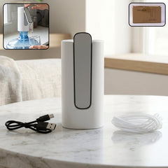 Foldable electric water dispenser pump on bottle
