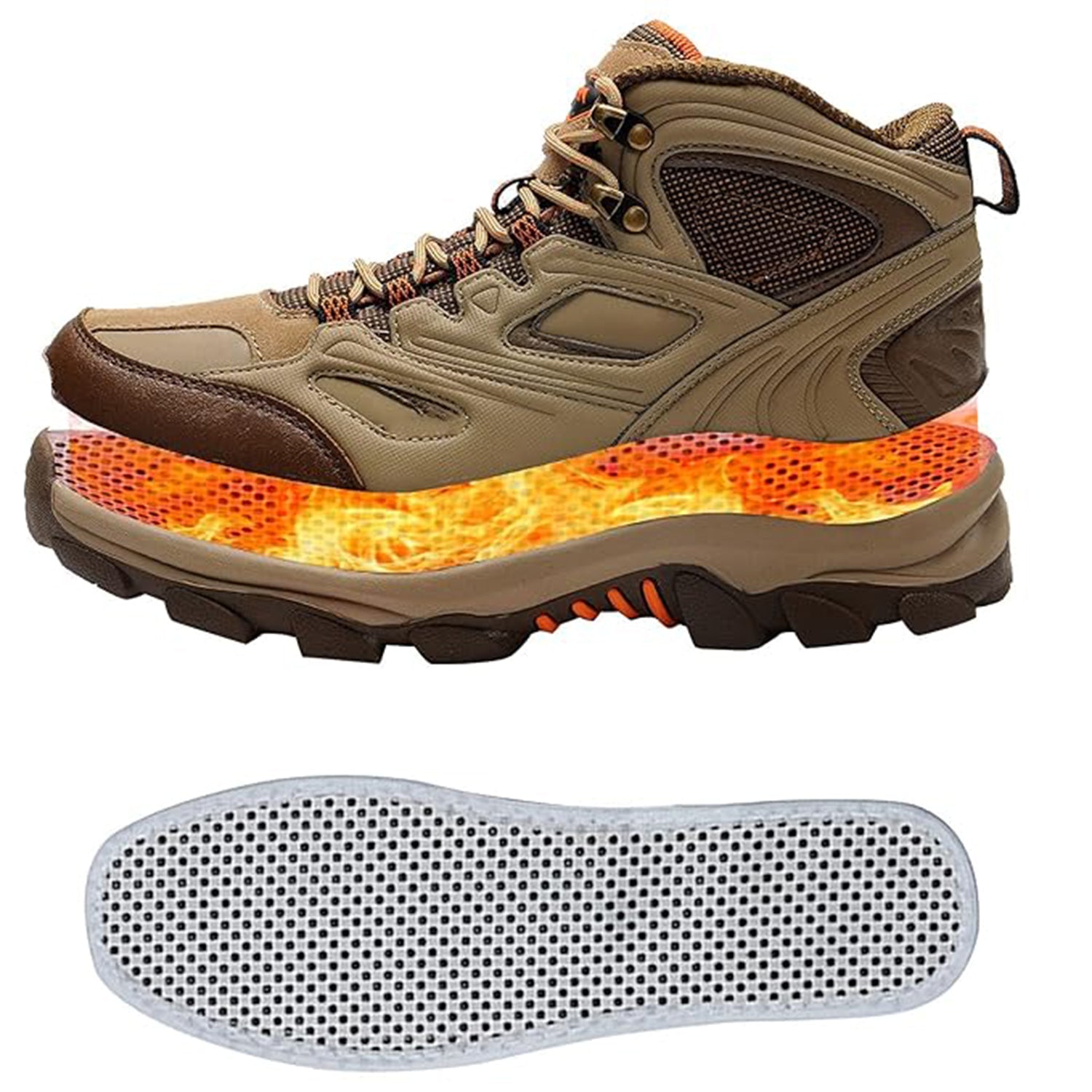 Self-Heating Magnetic Insoles for Men & Women â€“ Warm Tourmaline Shoe Inserts (1 Pair)