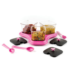 2736 3 Pc Dining Set used as a cutlery set for serving food purposes and sweet dishes and all in all kinds of household and official places etc. DeoDap