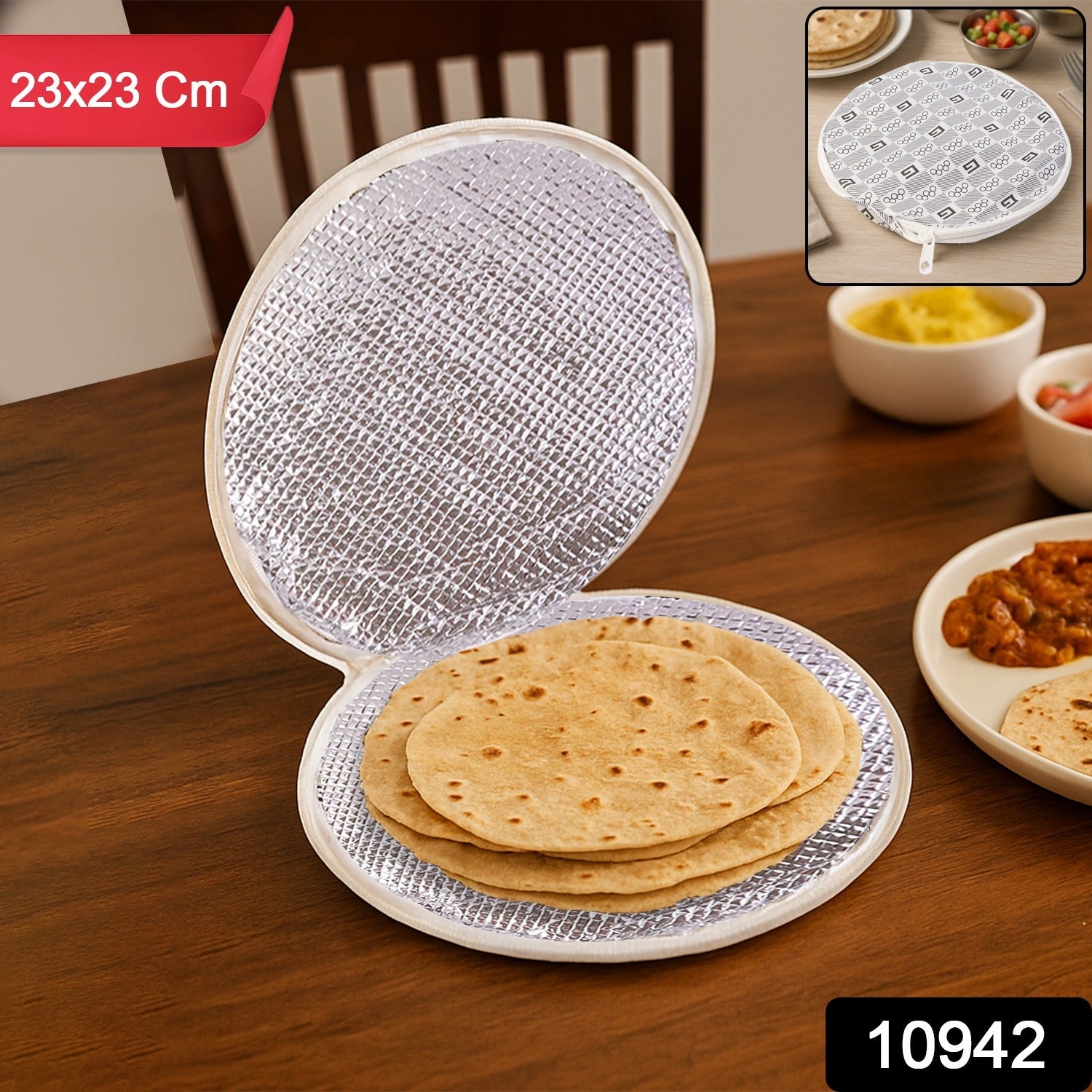 Insulated Roti Cover (23 x 23 Cm / 1 Pc)