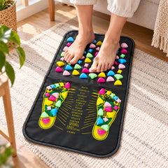 Acupressure Foot Massage Mat with Raised Nodes and Foot Guide (1 Pc 70 x 34cm)