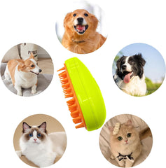 3-in-1 Cat Steamy Brush â€“ Self-Cleaning Pet Grooming & Hair Removal Comb
