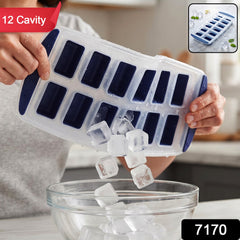 12 cavity plastic ice cube tray, 1 piece