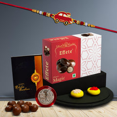 (K1_316_EM32) Rakhi Combo & Chocolate Magic 32gm| Rakhi & Chocolate for brother | Fancy Rakhis for men stylish | rakhi with gift | Rakhi Combo | Set of 1 | Chocolate