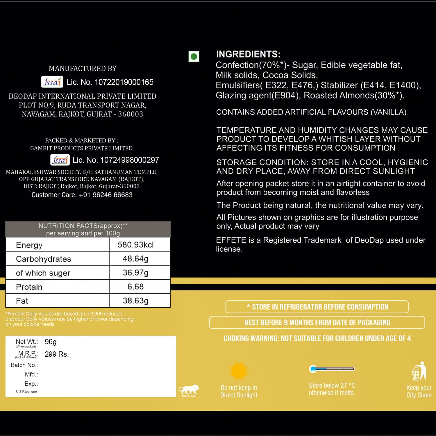 (K2_429+430_AS) Rakhi Combo with Assorted Chocolate Dryfruits 96gm | stylish rakhi for brother | Rakhi & Chocolate for brother | rakhi brother | rakhi with gift | handmade rakhi | Set of 2