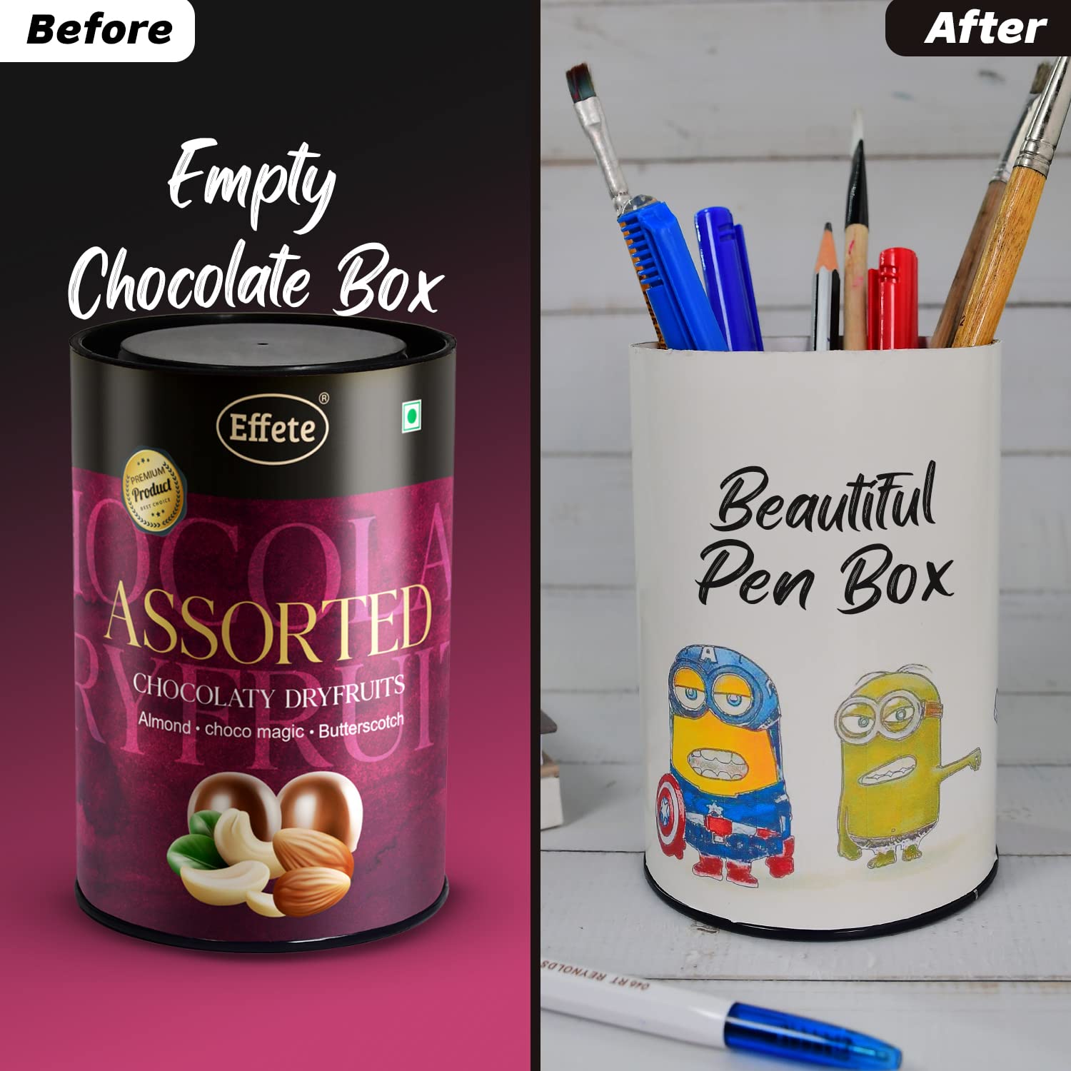 (K2_313+314_AS) Rakhi Combo with Assorted Chocolate Dryfruits 96gm| Rakhi for brother with gift | chocolate gift pack |rakhi with Chocolate Gift Hemper | Fancy Rakhi for men | Set of 2 |