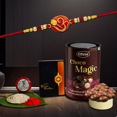 (K1_277_EM) Rakhi Combo with Chocolate Magic, Rakhi & Chocolate for brother, Rakhi with chocolate, rakhi with gift, Rakhi Combo, Set of 1 Rakhi, Chocolate