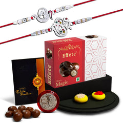 (K2_A8+A13_EM32) Rakhi Combo with Chocolate Magic 32gm, Rakhi & Chocolate for brother, Rakhi with chocolate, rakhi with gift, Rakhi Combo, Set of 2 Rakhi,  Chocolate