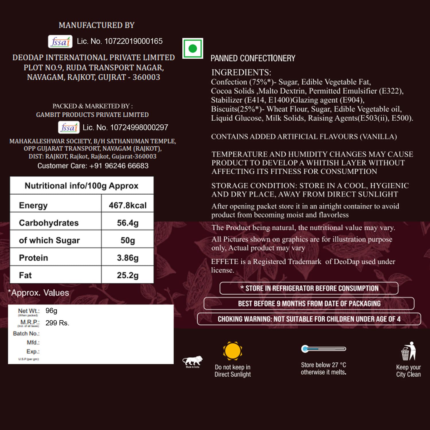 (K1_531_EM) Rakhi Combo with Chocolate Magic, Rakhi & Chocolate for brother, Fancy Rakhis for men stylish, rakhi with gift, Rakhi Combo, Set of 1, Chocolate