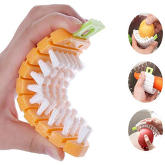 2950 Vegetable Scrubbing Brush, Vegetable Scrubber Nonâ€‘Toxic Fruit Brush Carrot Shape Vegetable Brush for Potato for Vegetable DeoDap