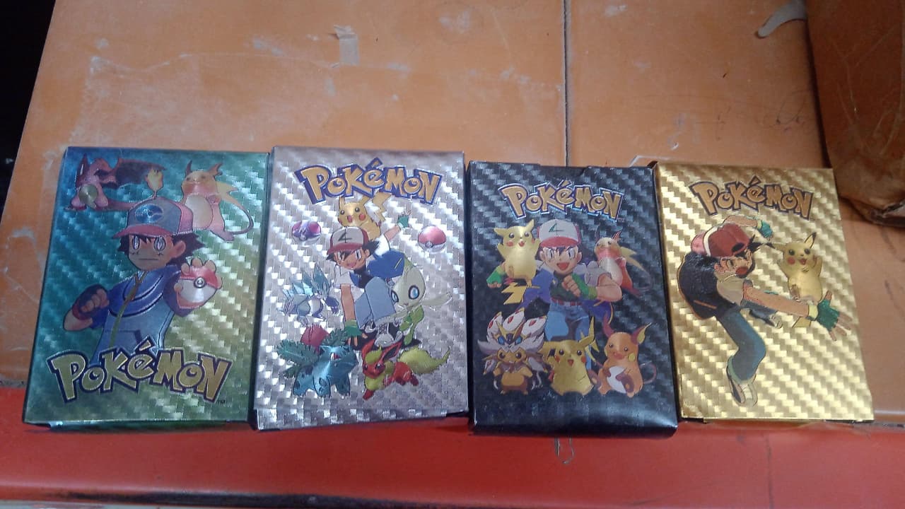 Display of Pocket Monster Trading Cards collection