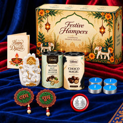 Blue Tealight Festive Gift Box