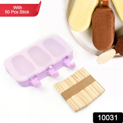 Silicone Sicle Molds â€“ DIY Ice Pops with Lids & 50 Sticks