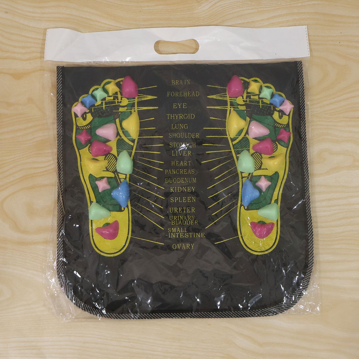 Acupressure Foot Massage Mat with Raised Nodes and Foot Guide (1 Pc 70 x 34cm)