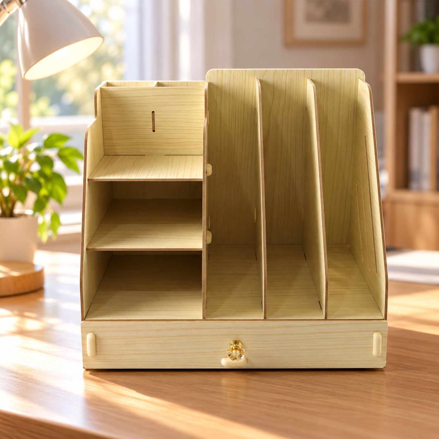 File Slot Shelf Organizer