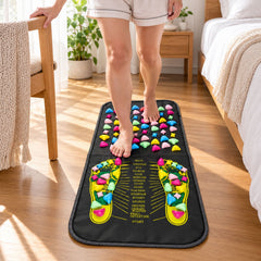 Acupressure Foot Massage Mat with Raised Nodes and Foot Guide (1 Pc 70 x 34cm)