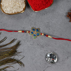 (K2_263+266_CA32) Rakhi Combo with Chocolate Almonds 32gm, Rakhi & Chocolate for brother, Rakhi with chocolate, rakhi with gift, Rakhi Combo, Set of 2 Rakhi, Chocolate