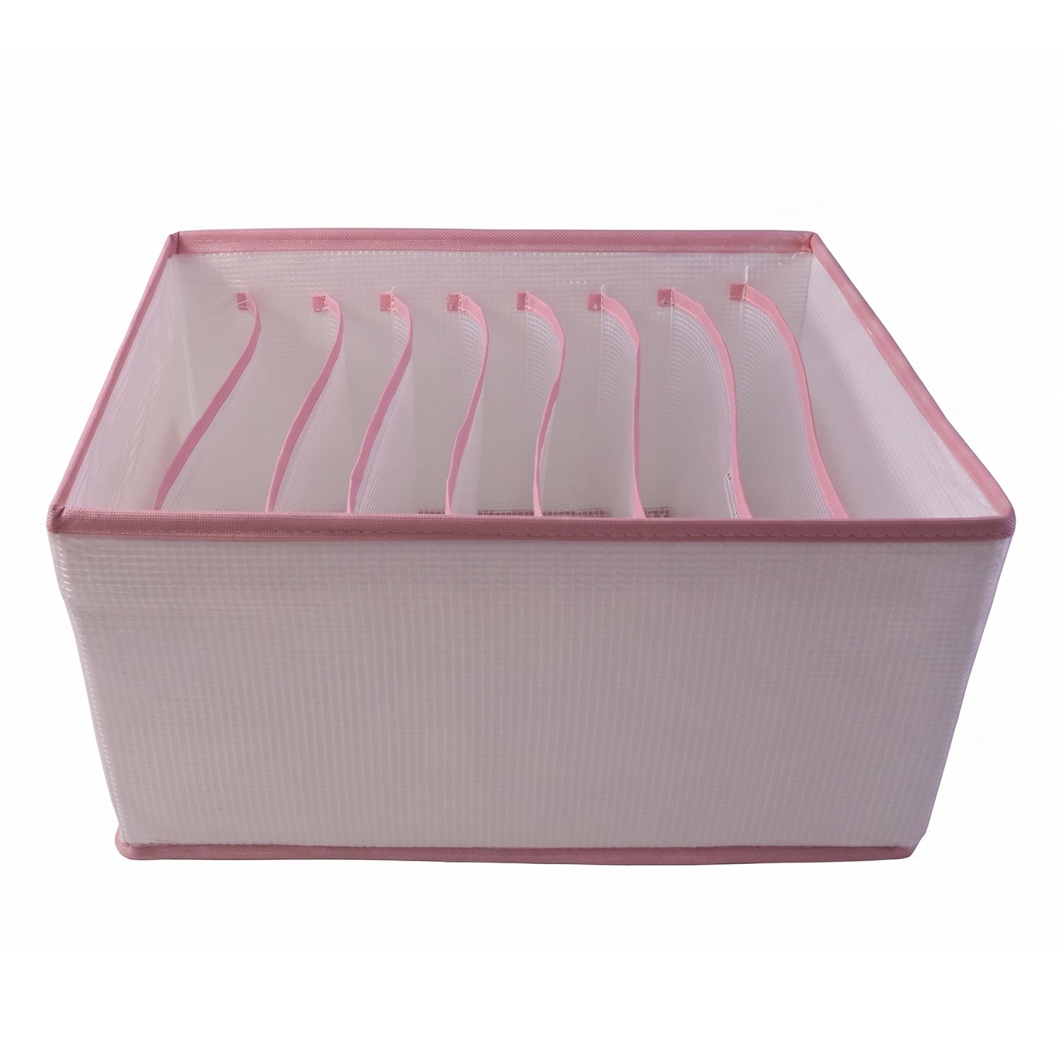 9 grid clothes storage box on white background