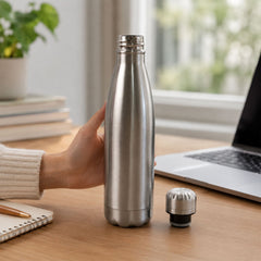 Stainless steel water bottle for gym & school