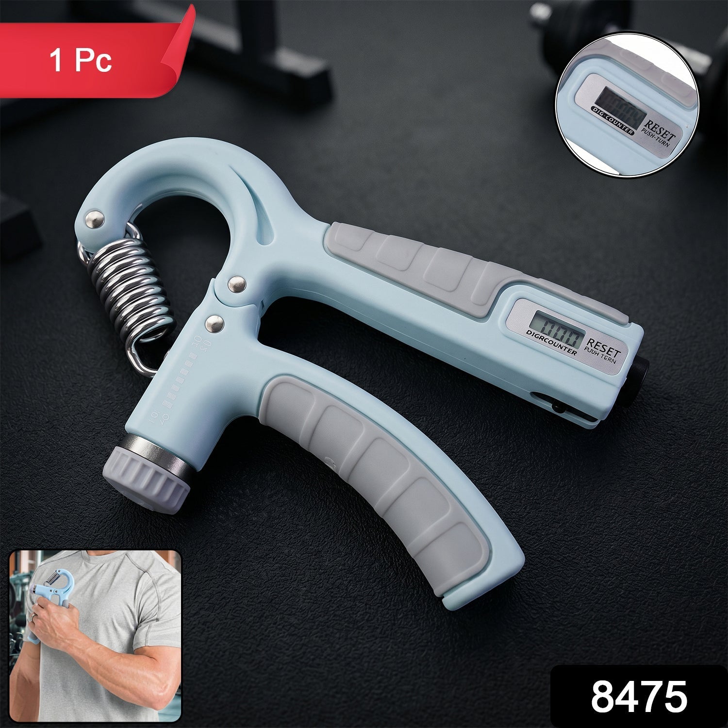 Hand gripper equipment pack with packaging