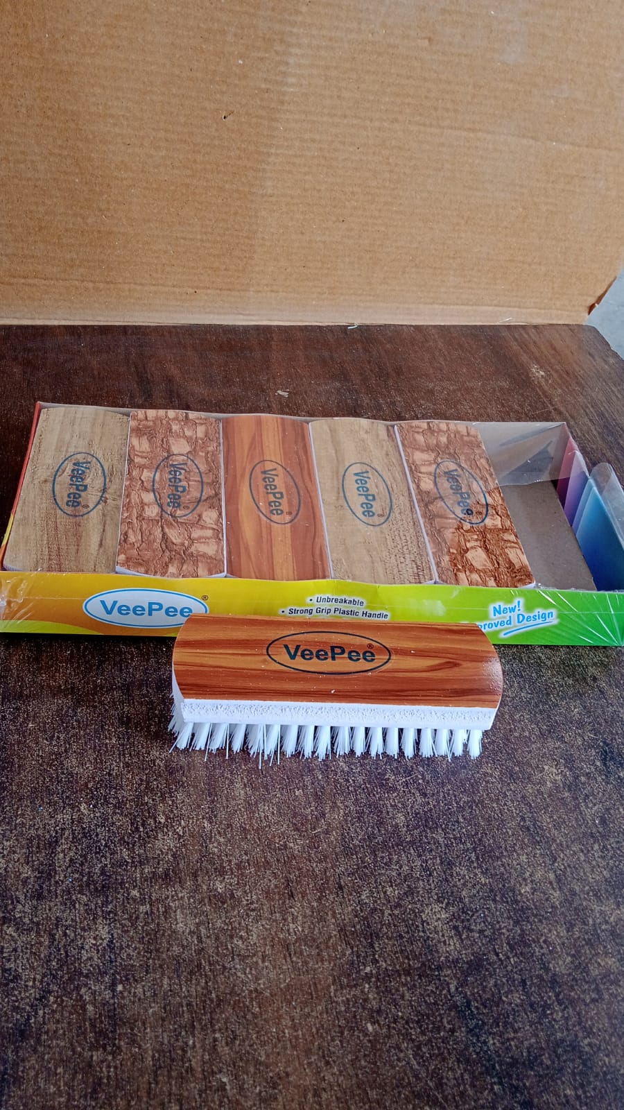 VeePee 6 Pcs cleaning brush set with printed tops