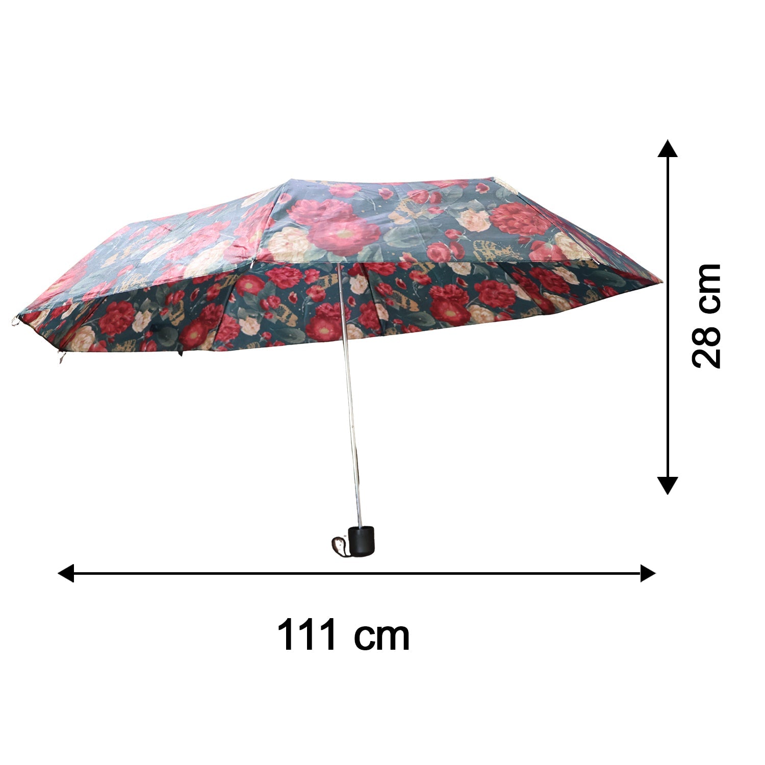 Lightweight foldable floral umbrella for rain and travel - image 6