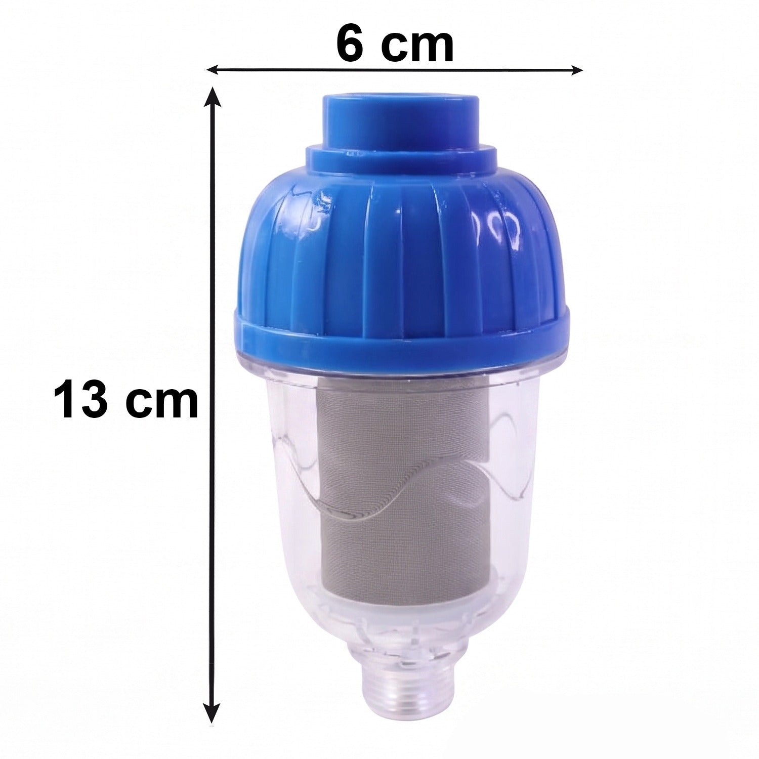 Dimensions & size guide for shower water filter