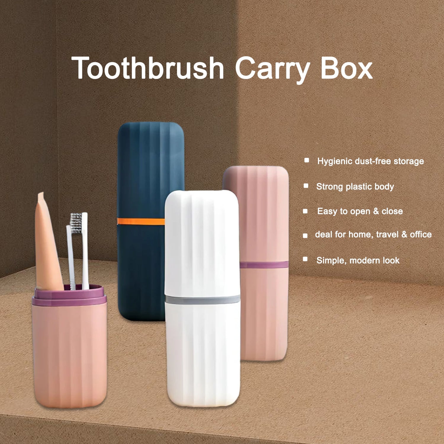 BrushedUp portable toothbrush case set pack