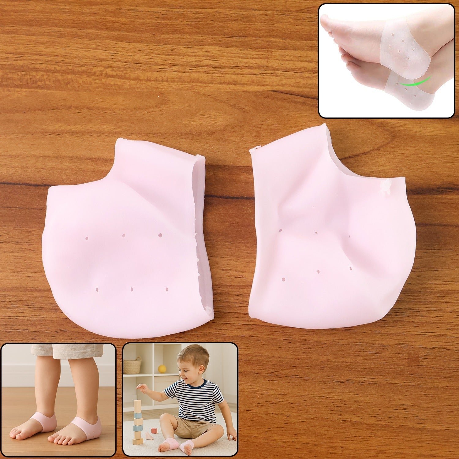 Gel heel cushions for kids