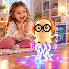 Musical Dancing Jellyfish Toy with LED Lights and Moving Tentacles (1 Pc)
