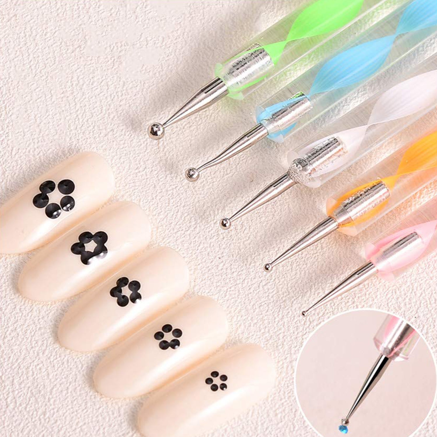 Nail Art Point Pen Set close-up detail