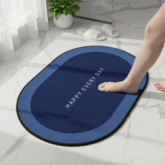 DeoDap Non-Slip Oval Super Absorbent Bath Mat main product image