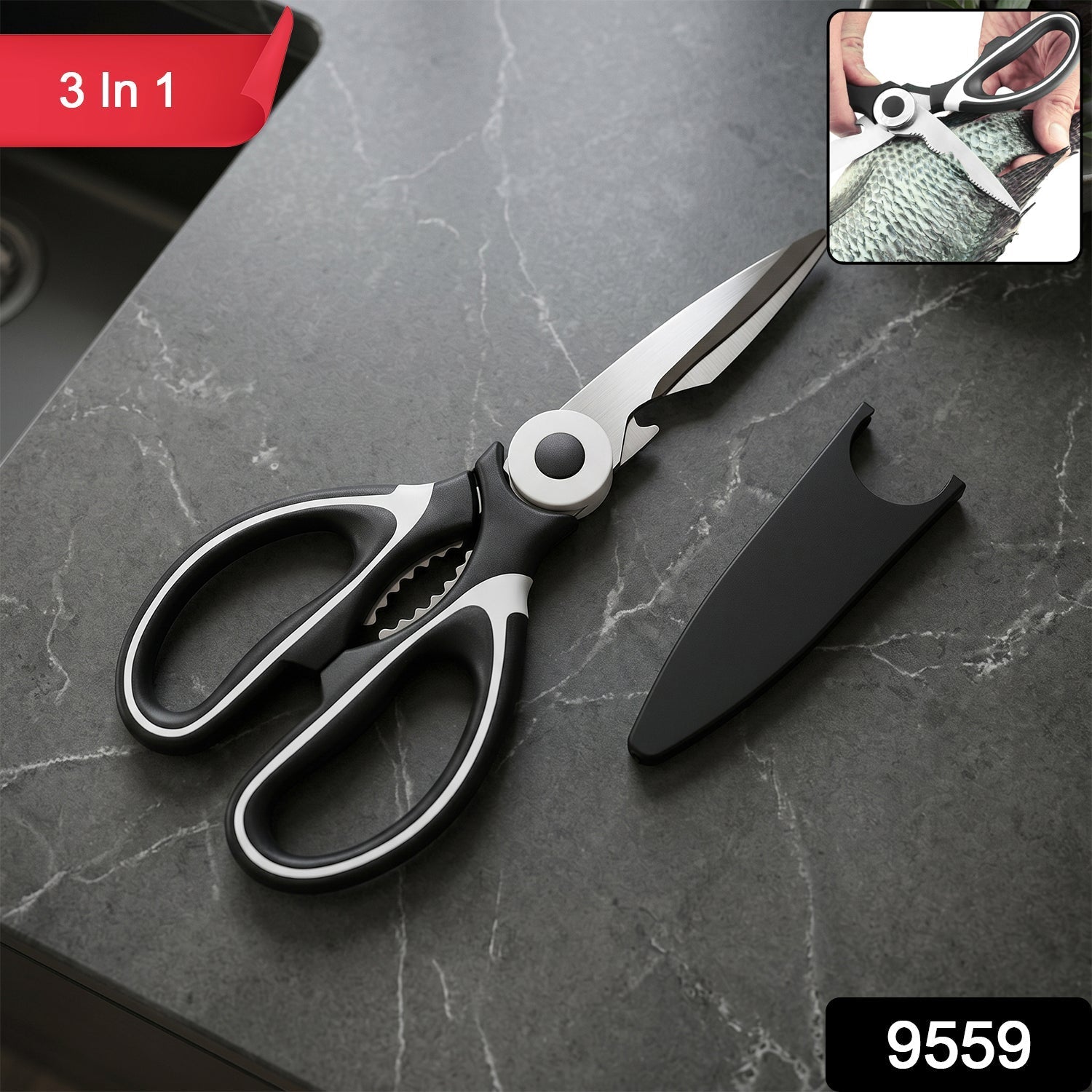 Multipurpose kitchen scissor pack