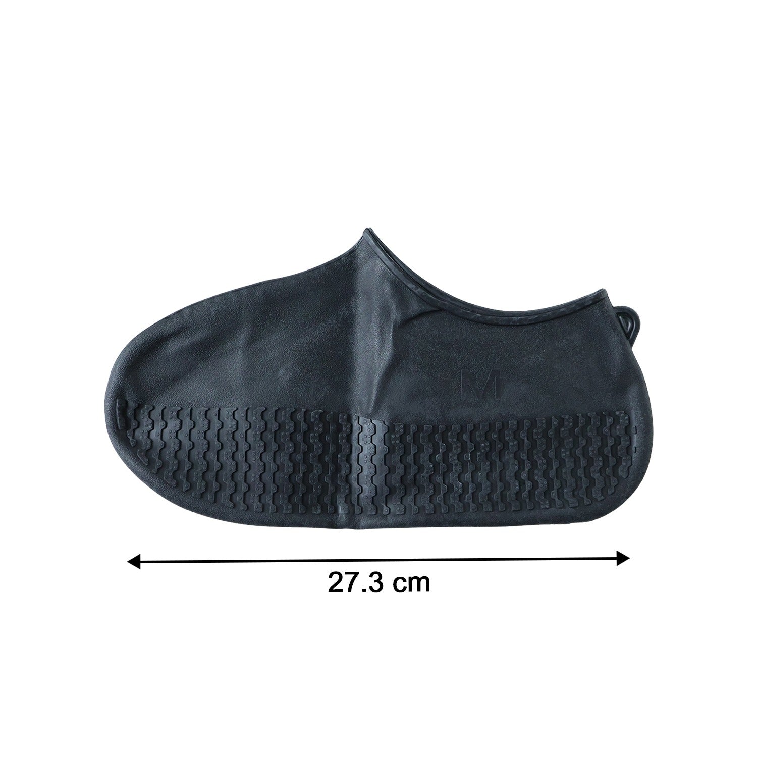 Waterproof Silicone Shoe Cover Black Color (1 Pair, Medium Size)