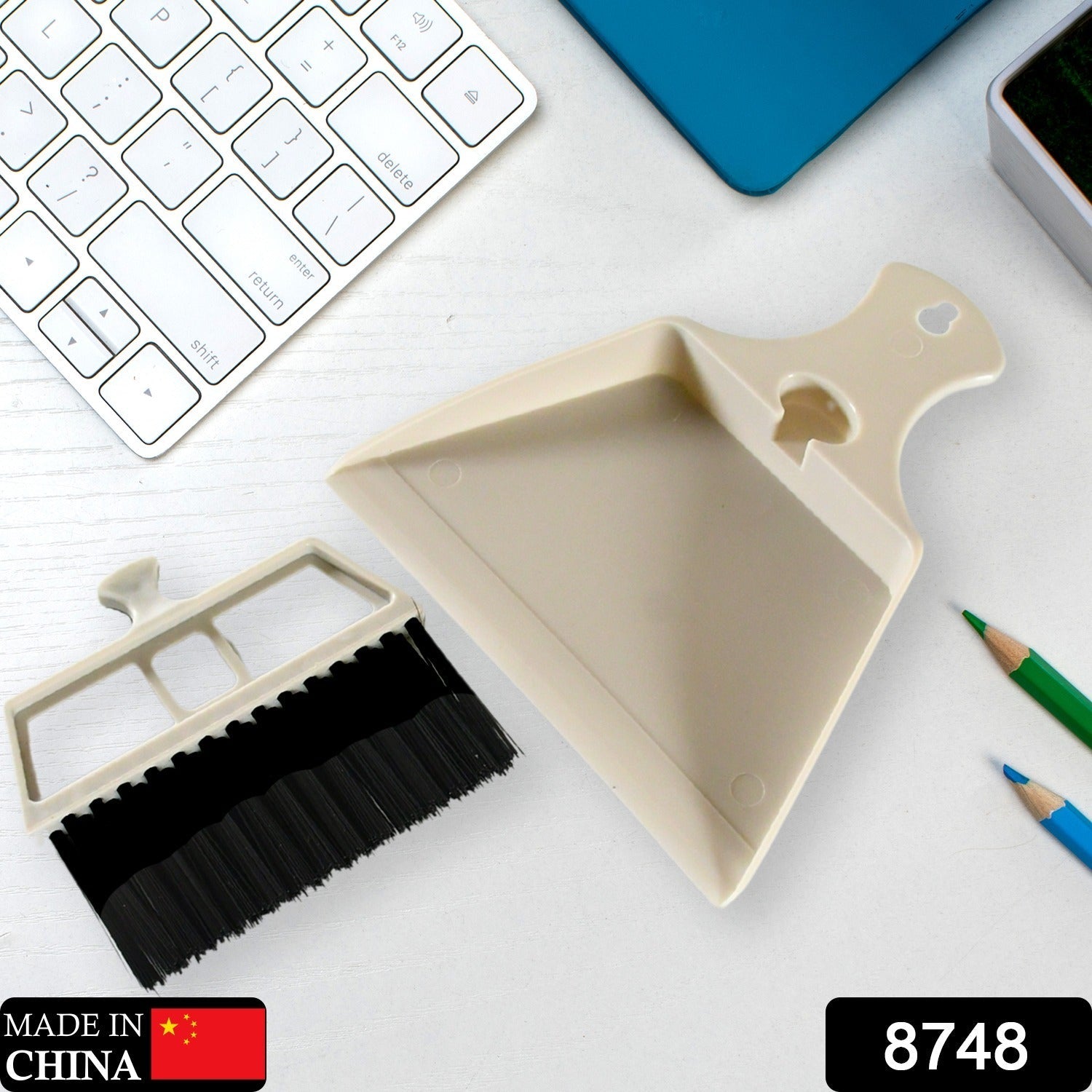 Dustpan Supdi with Brush, Dustpan For Car Office Desk, Wardrobe, Dinning Table, laptop, Keyboard Cleaning, Multipurpose Cleaning , Supdi