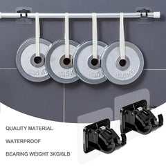 Wall-Mounted Adjustable Bathroom Hanging Rod (1 Pc)