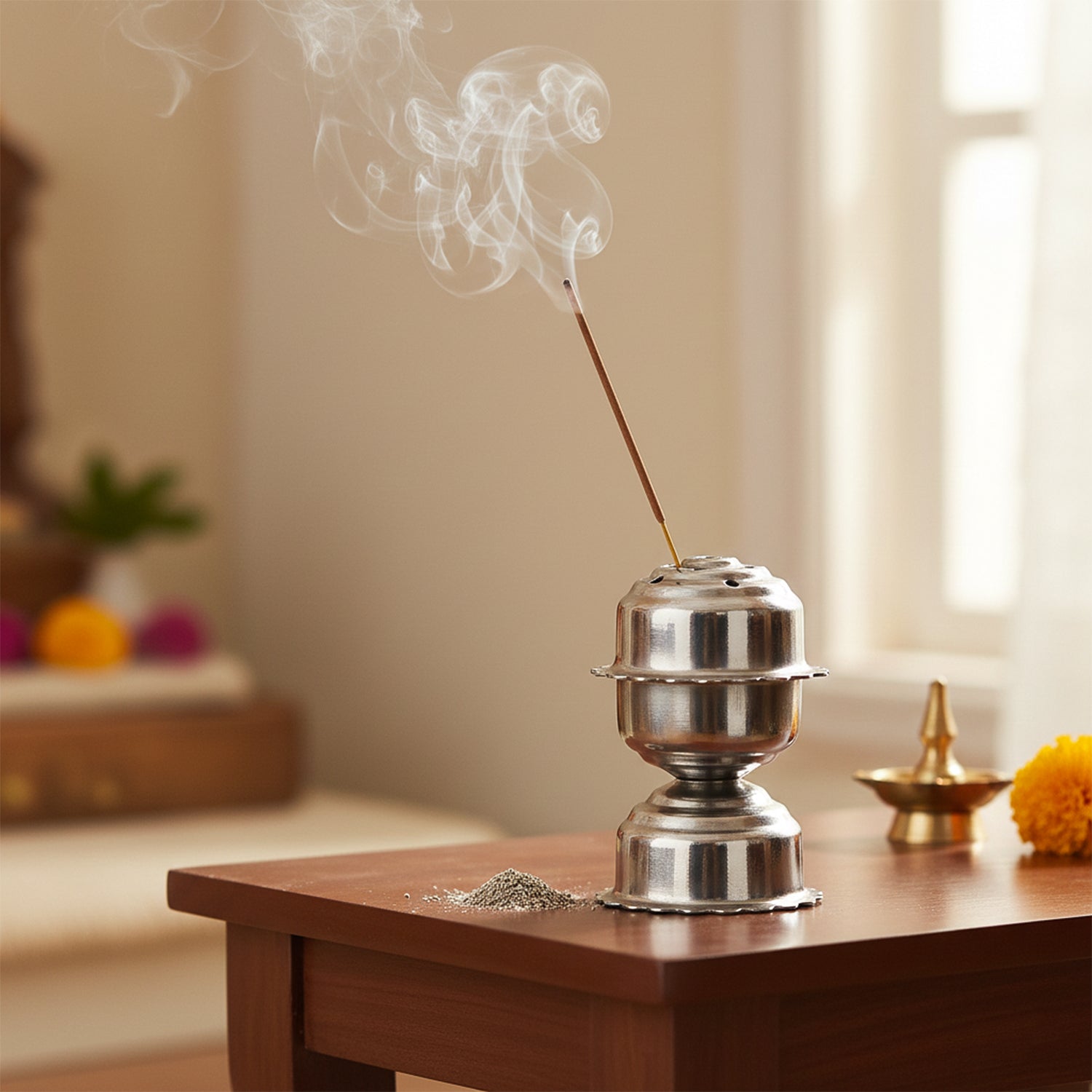 Stainless Steel Big jasmine Agarbatti Stand (1 Pc)