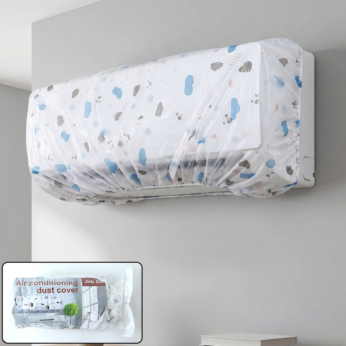 AC Dust Cover â€“ Waterproof Folding Split AC Protector | Velvet Wheels