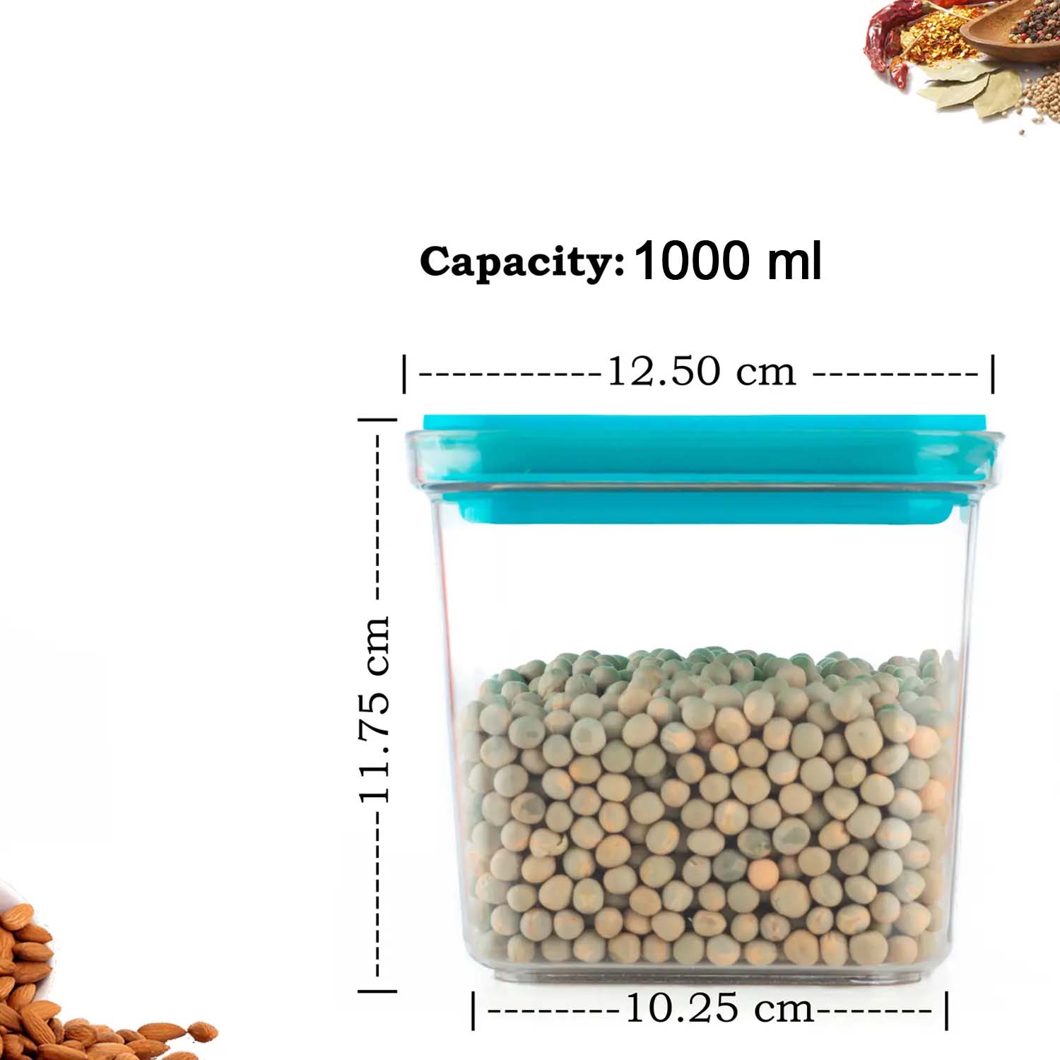 Lock & Seal Airtight Food Storage Container (Approx. 1000 ml)