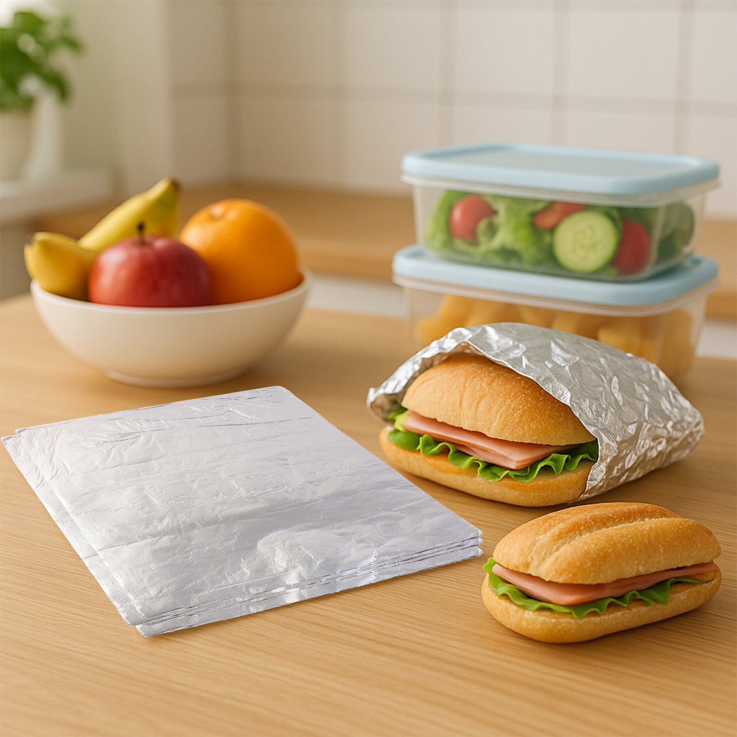 Aluminium Foil Cut Sheets 220×250 mm – 50 Sheets