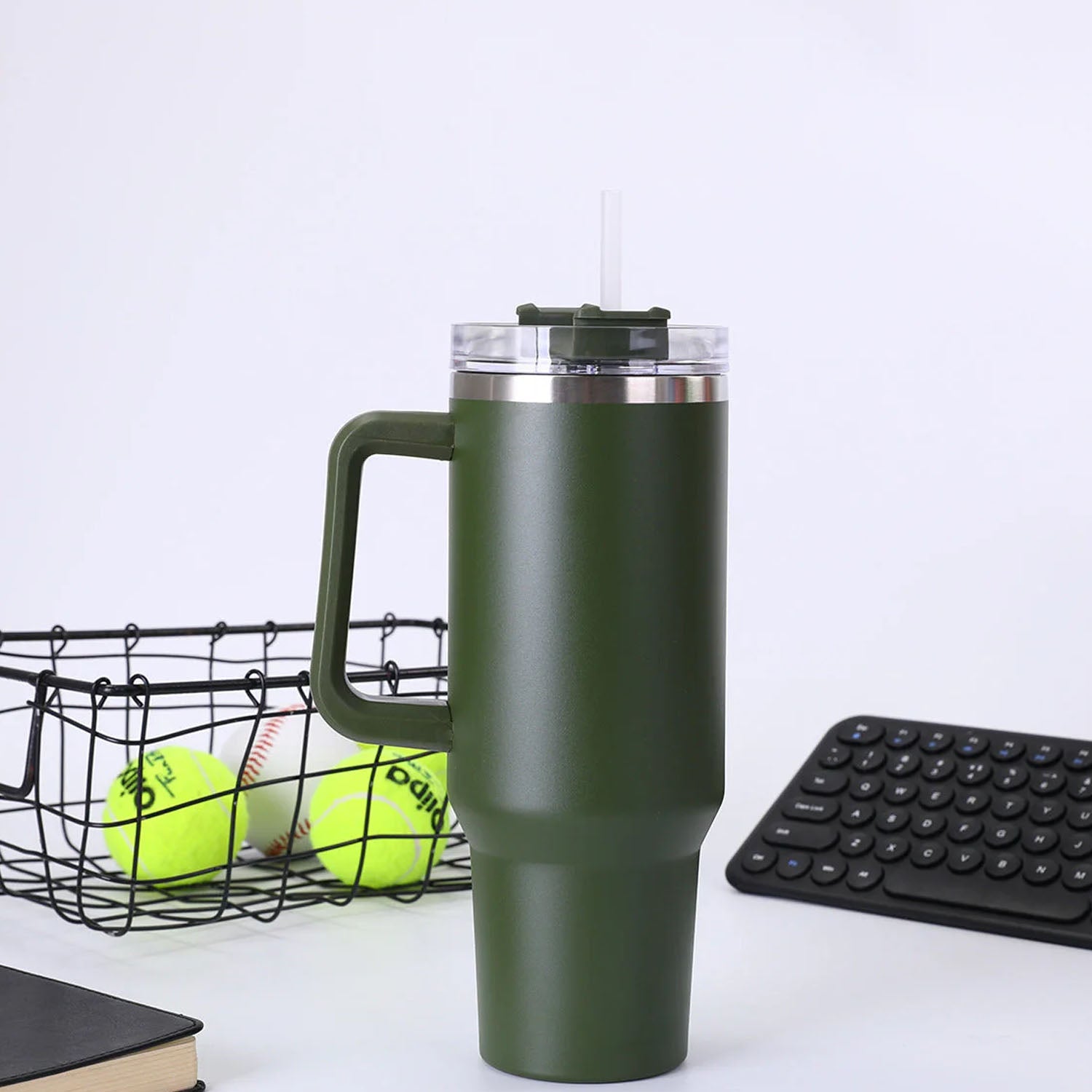 1200ML insulated mug in minimalist packaging box